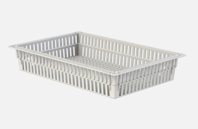 H+H FlexKorb ABS grau, 600 x 400 x 100 mm