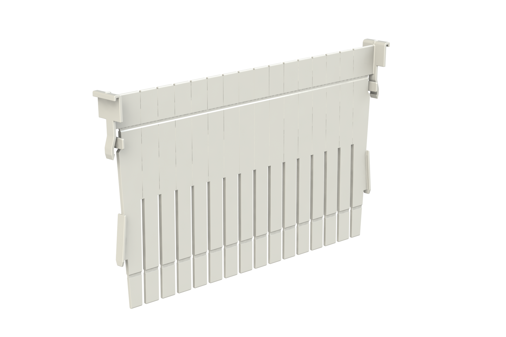 ISO Teiler ABS grau 400x200 mm