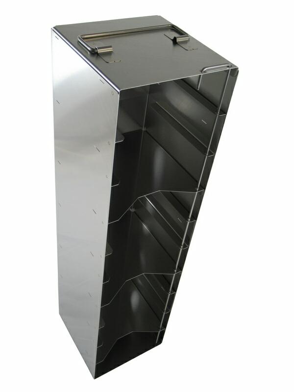 Edelstahl-Truhengestell T5010 für 10 Boxen (5 cm, 136er)