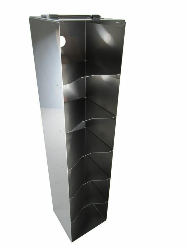 Edelstahl-Truhengestell T10006 für 6 Boxen (10 cm, 136er)