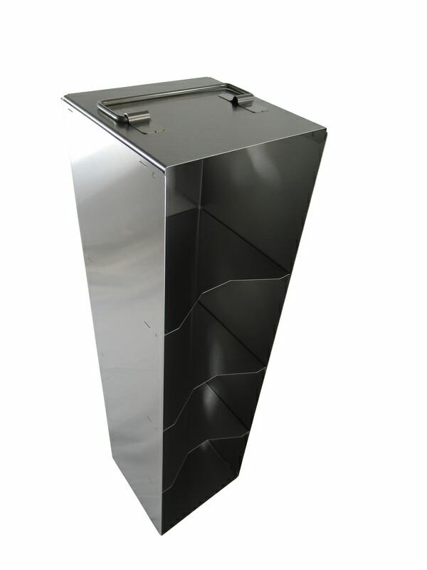 Edelstahl-Truhengestell T13004 für 4 Boxen (13 cm, 136er)