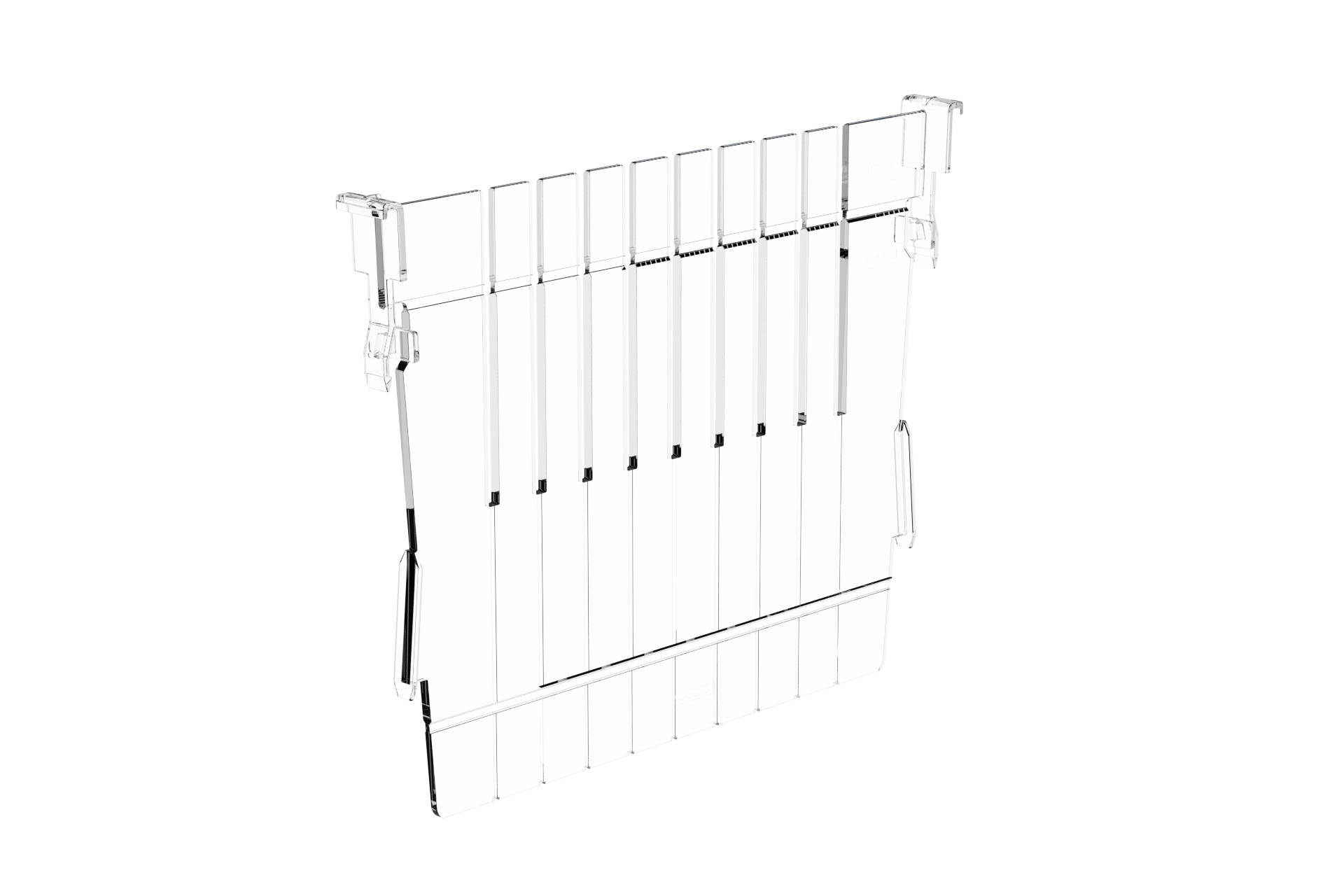ISO Teiler PC transparent 300x200 mm