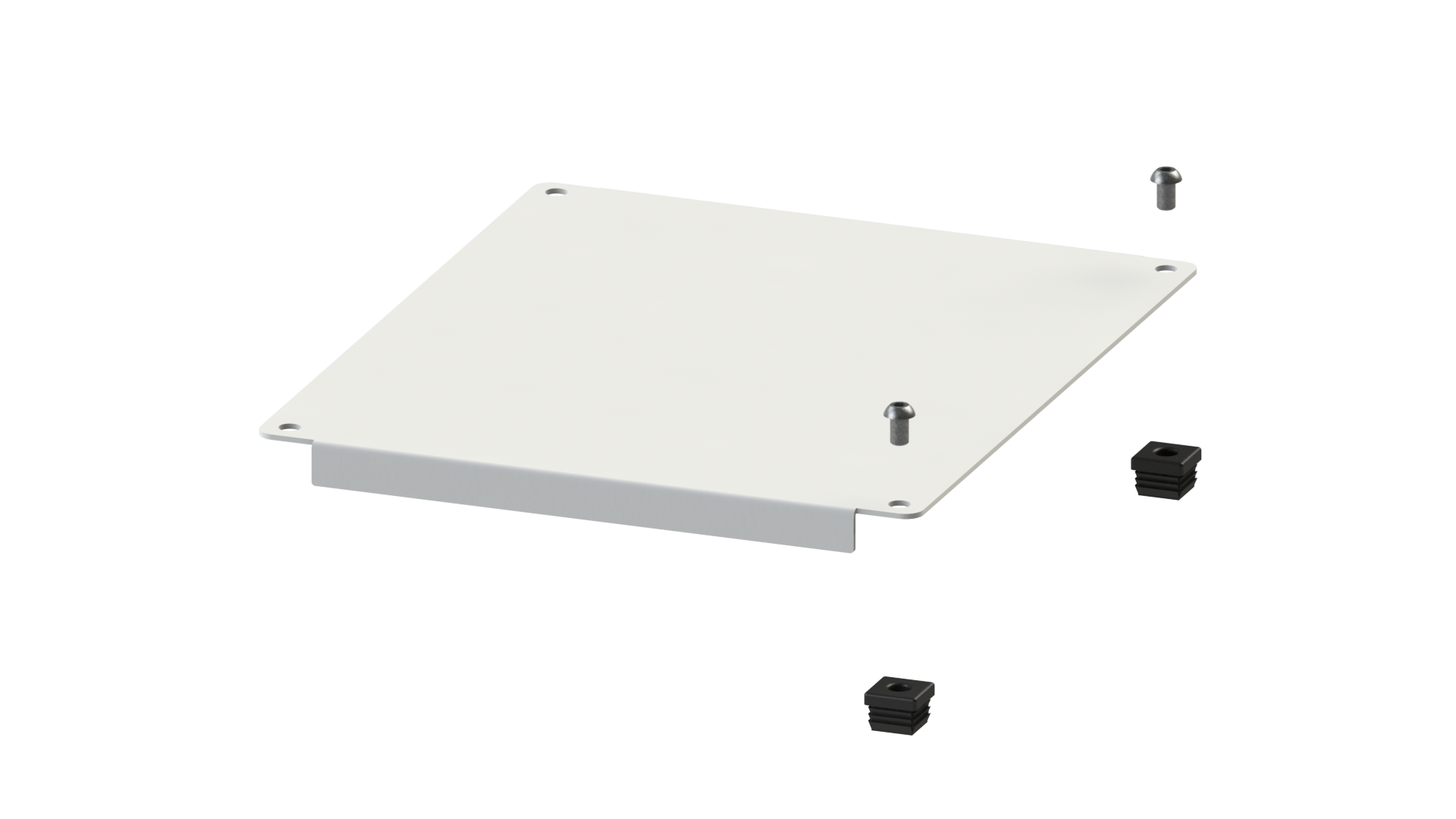 H+H FlexShelf® 300x400 mm Kunststoff-Abdeckung, oben für Anbau