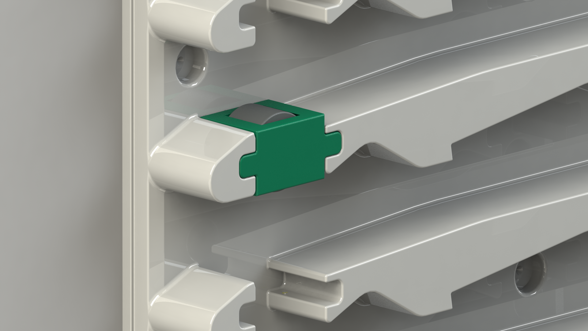 ISO Gleitrolle montiert für Trägerwand