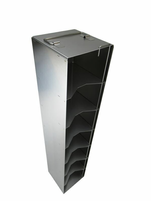 Edelstahl-Truhengestell T10007 für 7 Boxen (10 cm, 136er)